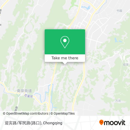 迎宾路/军民路(路口) map