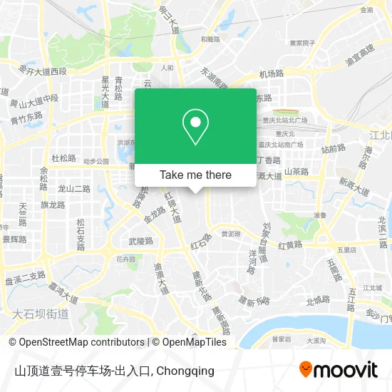 山顶道壹号停车场-出入口 map