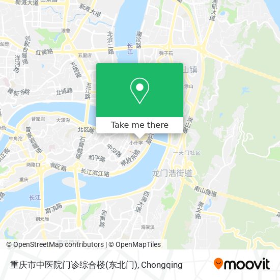 重庆市中医院门诊综合楼(东北门) map