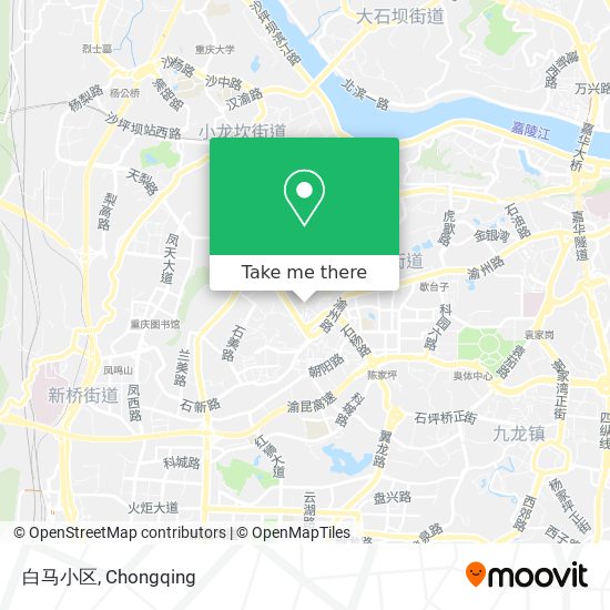 白马小区 map