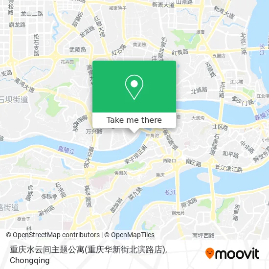 重庆水云间主题公寓(重庆华新街北滨路店) map
