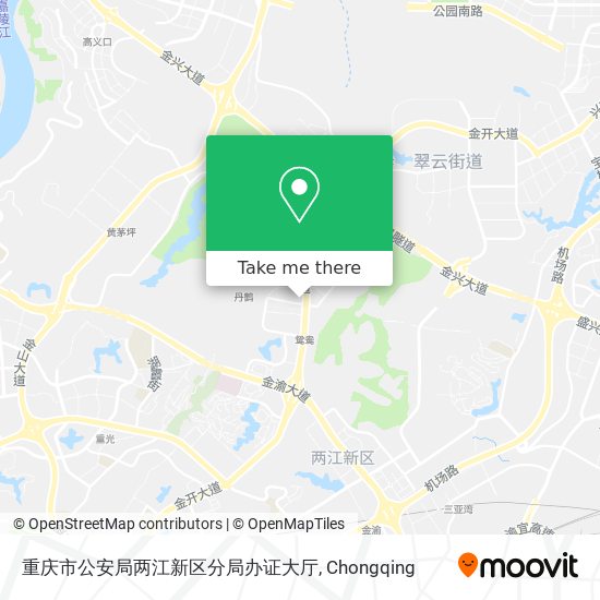重庆市公安局两江新区分局办证大厅 map