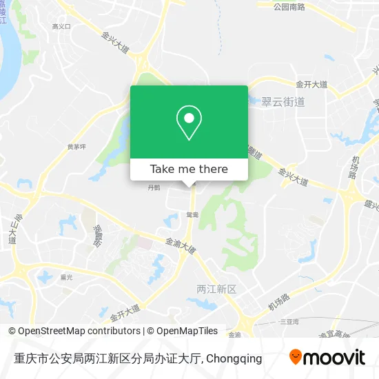 重庆市公安局两江新区分局办证大厅 map
