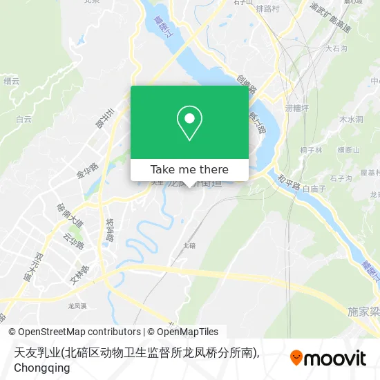 天友乳业(北碚区动物卫生监督所龙凤桥分所南) map