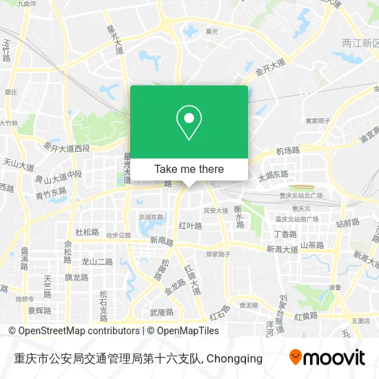 重庆市公安局交通管理局第十六支队 map