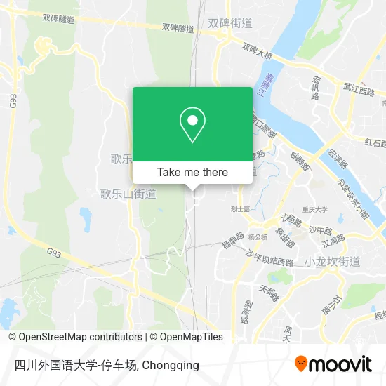 四川外国语大学-停车场 map