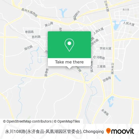 永川108路(永济食品-凤凰湖园区管委会) map