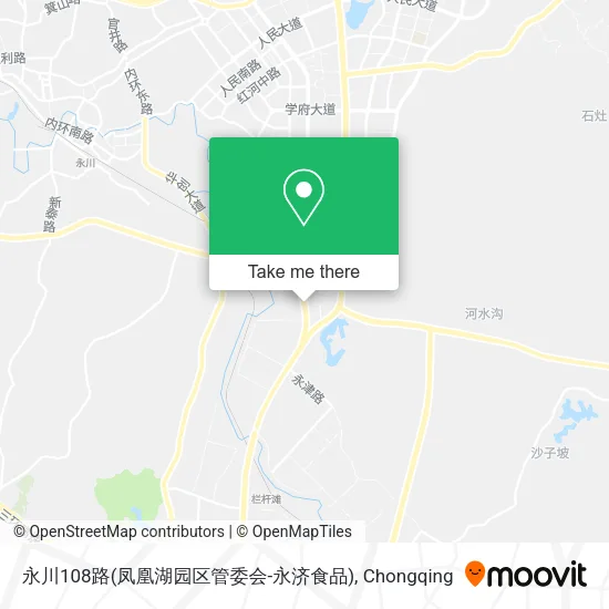 永川108路(凤凰湖园区管委会-永济食品) map