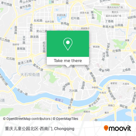 重庆儿童公园北区-西南门 map