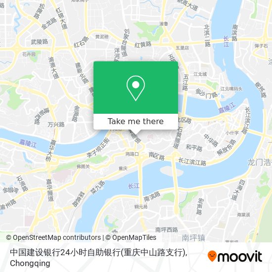 中国建设银行24小时自助银行(重庆中山路支行) map
