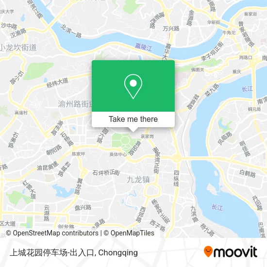 上城花园停车场-出入口 map