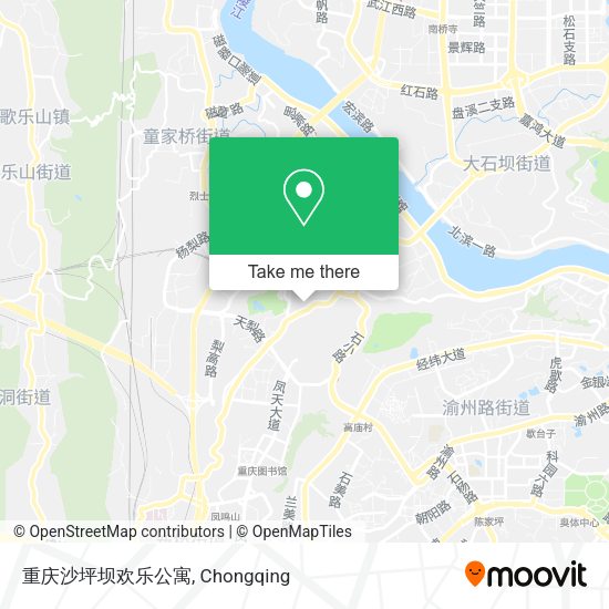 重庆沙坪坝欢乐公寓 map