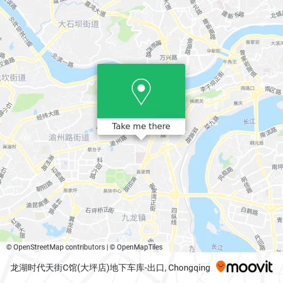 龙湖时代天街C馆(大坪店)地下车库-出口 map