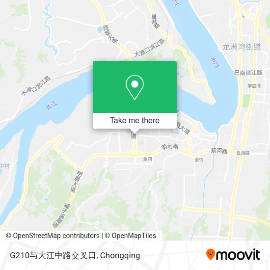 G210与大江中路交叉口 map