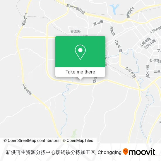 新供再生资源分拣中心废钢铁分拣加工区 map
