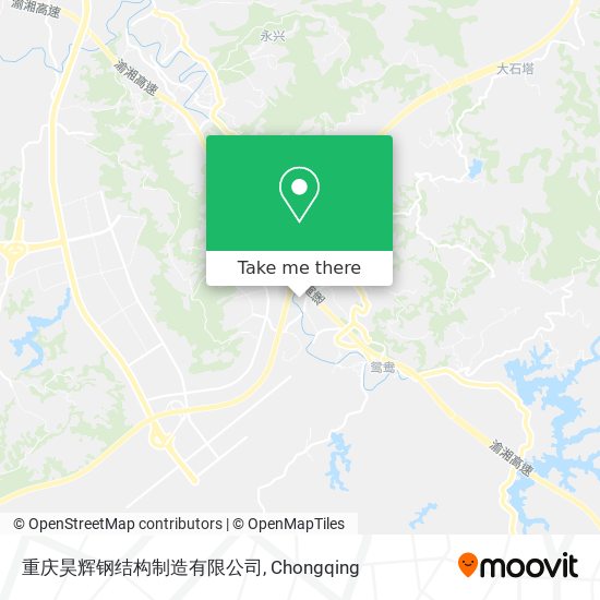 重庆昊辉钢结构制造有限公司 map