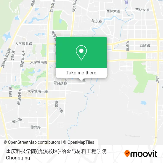 重庆科技学院(虎溪校区)-冶金与材料工程学院 map