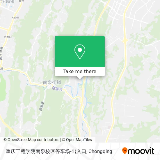 重庆工程学院南泉校区停车场-出入口 map