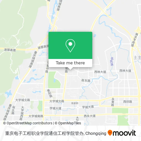 重庆电子工程职业学院通信工程学院管办 map