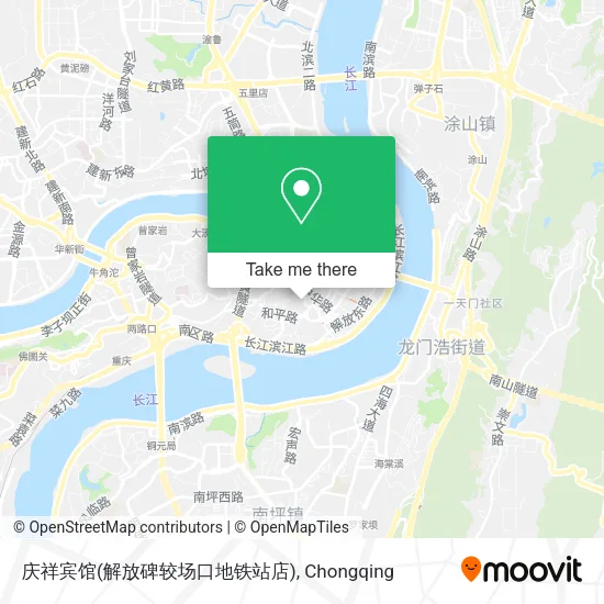 庆祥宾馆(解放碑较场口地铁站店) map
