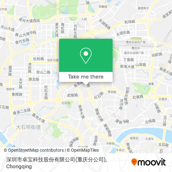 深圳市卓宝科技股份有限公司(重庆分公司) map