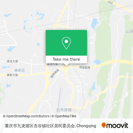 重庆市九龙坡区含谷镇社区居民委员会 map