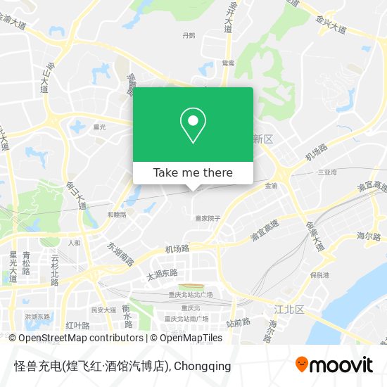 怪兽充电(煌飞红·酒馆汽博店) map