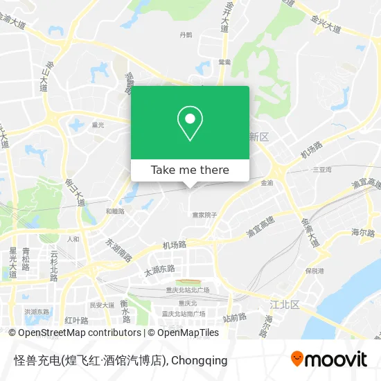 怪兽充电(煌飞红·酒馆汽博店) map