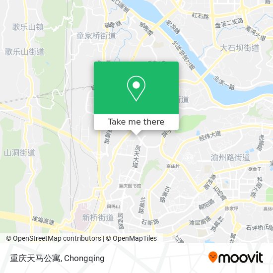 重庆天马公寓 map