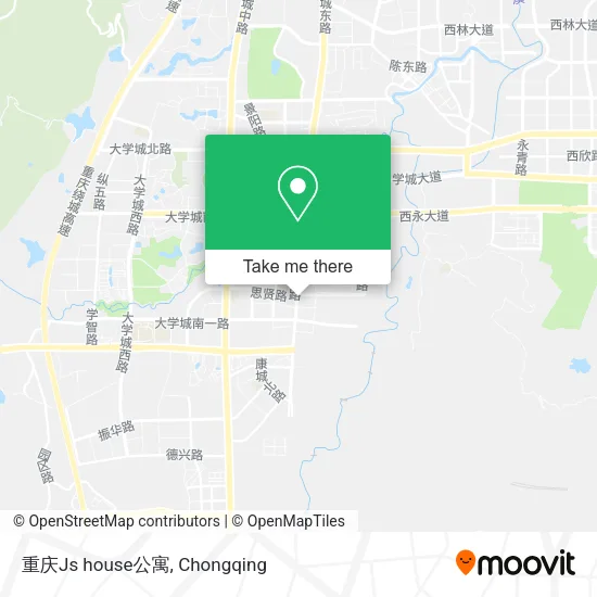 重庆Js house公寓 map