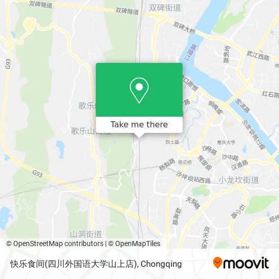 快乐食间(四川外国语大学山上店) map