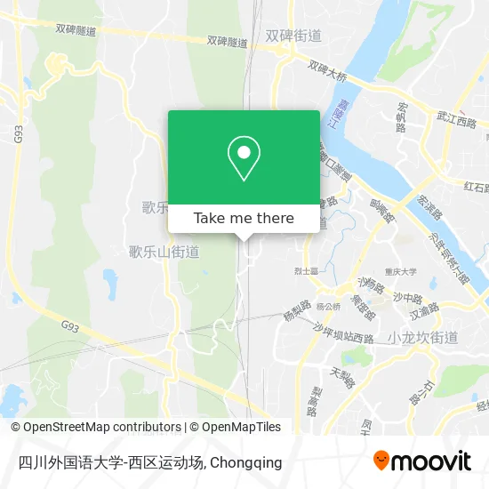 四川外国语大学-西区运动场 map