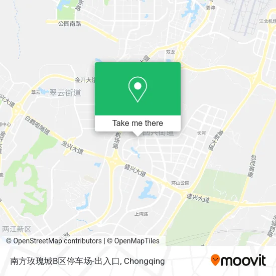 南方玫瑰城B区停车场-出入口 map