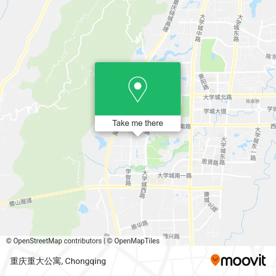 重庆重大公寓 map