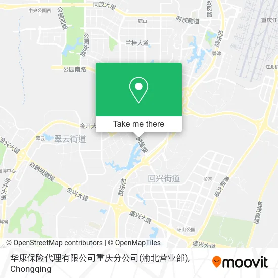 华康保险代理有限公司重庆分公司(渝北营业部) map