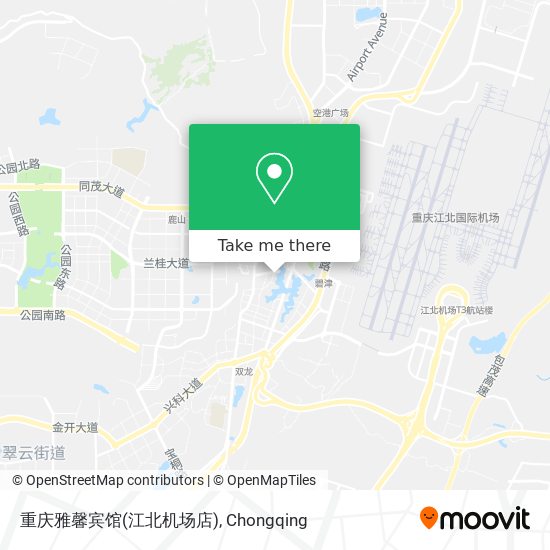 重庆雅馨宾馆(江北机场店) map