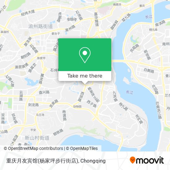 重庆月友宾馆(杨家坪步行街店) map