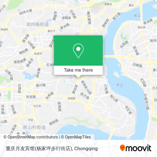 重庆月友宾馆(杨家坪步行街店) map