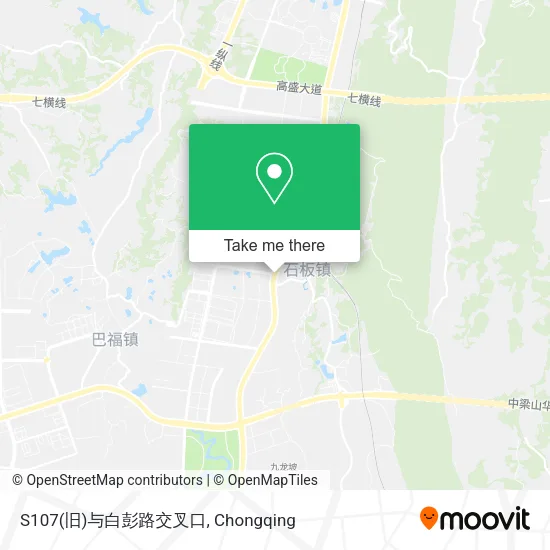 S107(旧)与白彭路交叉口 map