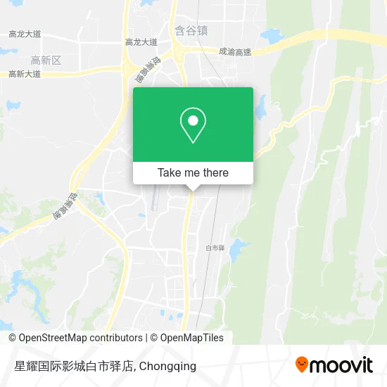 星耀国际影城白市驿店 map