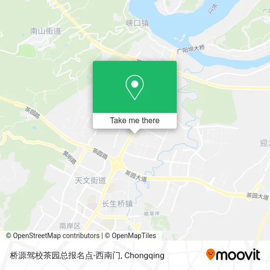 桥源驾校茶园总报名点-西南门 map