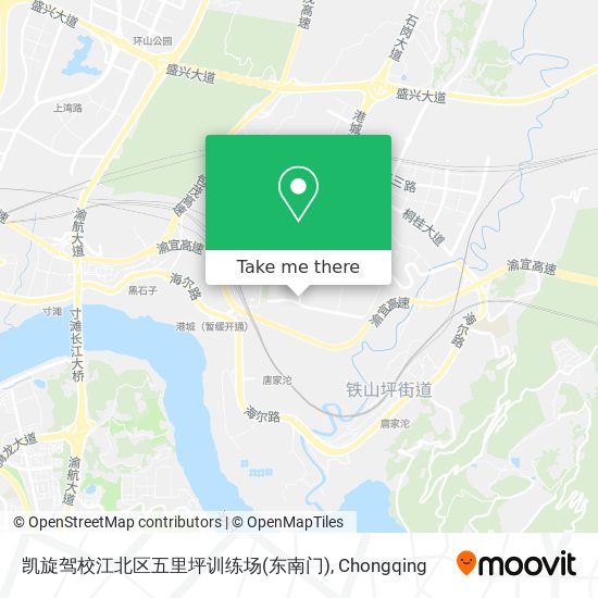凯旋驾校江北区五里坪训练场(东南门) map