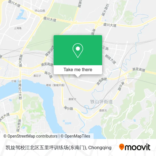 凯旋驾校江北区五里坪训练场(东南门) map