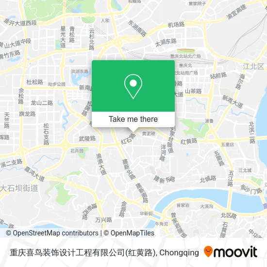 重庆喜鸟装饰设计工程有限公司(红黄路) map