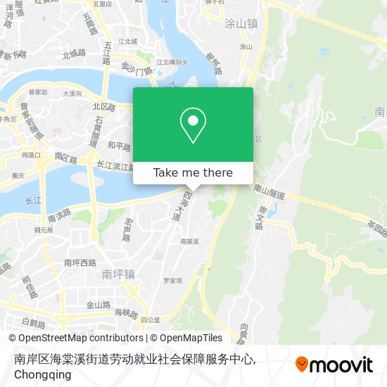 南岸区海棠溪街道劳动就业社会保障服务中心 map