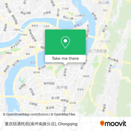 重庆陌遇民宿(南坪南路分店) map