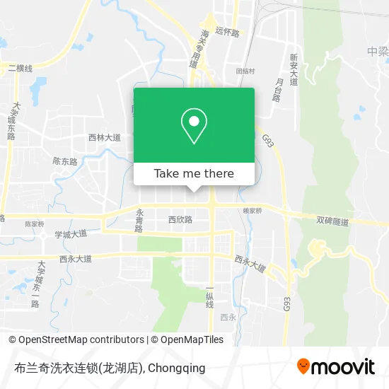 布兰奇洗衣连锁(龙湖店) map
