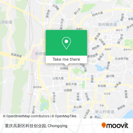 重庆高新区科技创业园 map