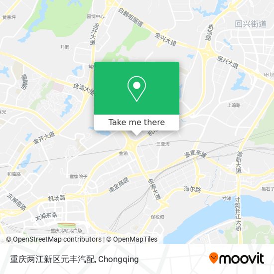重庆两江新区元丰汽配 map