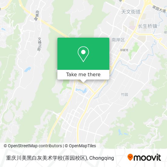 重庆川美黑白灰美术学校(茶园校区) map